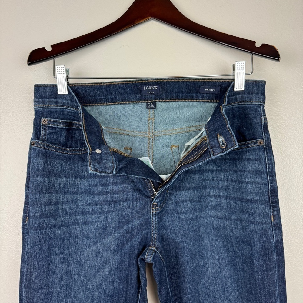 J. Crew Men's Skinny Fit Jeans Signature Flex Size 32x32 SHORT INSEAM - Picture 5 of 7